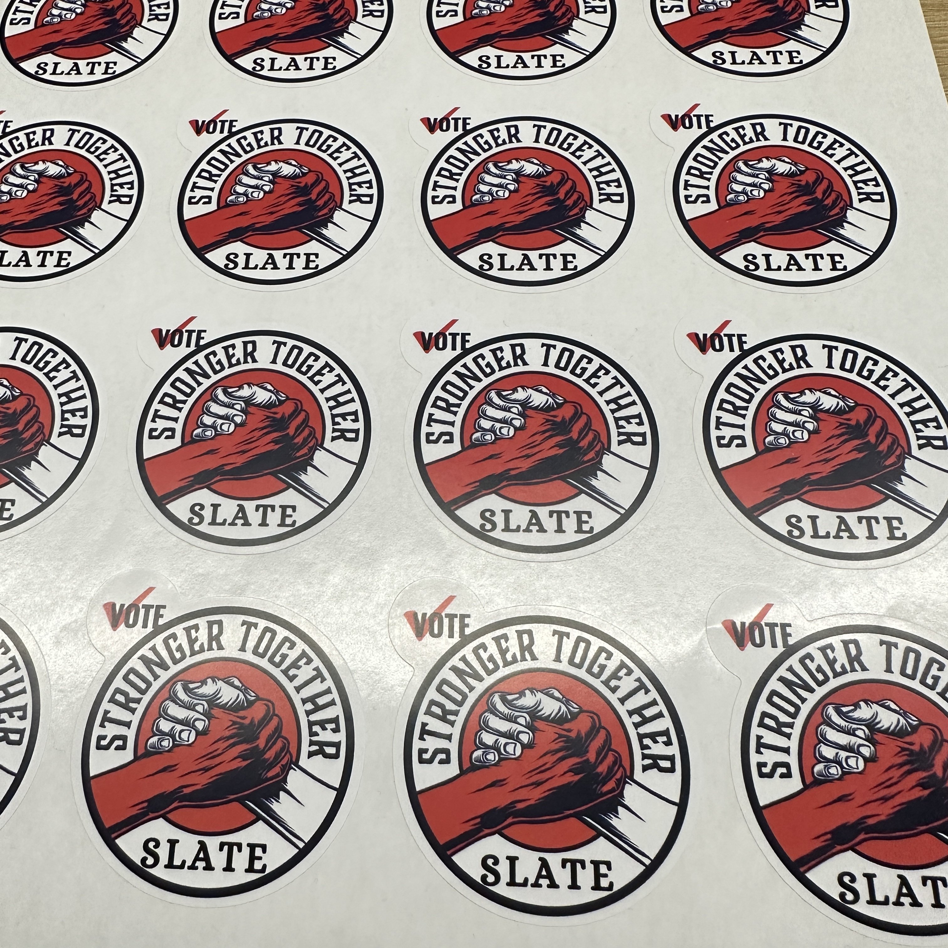 Custom Printed Plastic Waterproof Synthetic Paper Adhesive Vinyl PVC Round Circle Logo Sticker