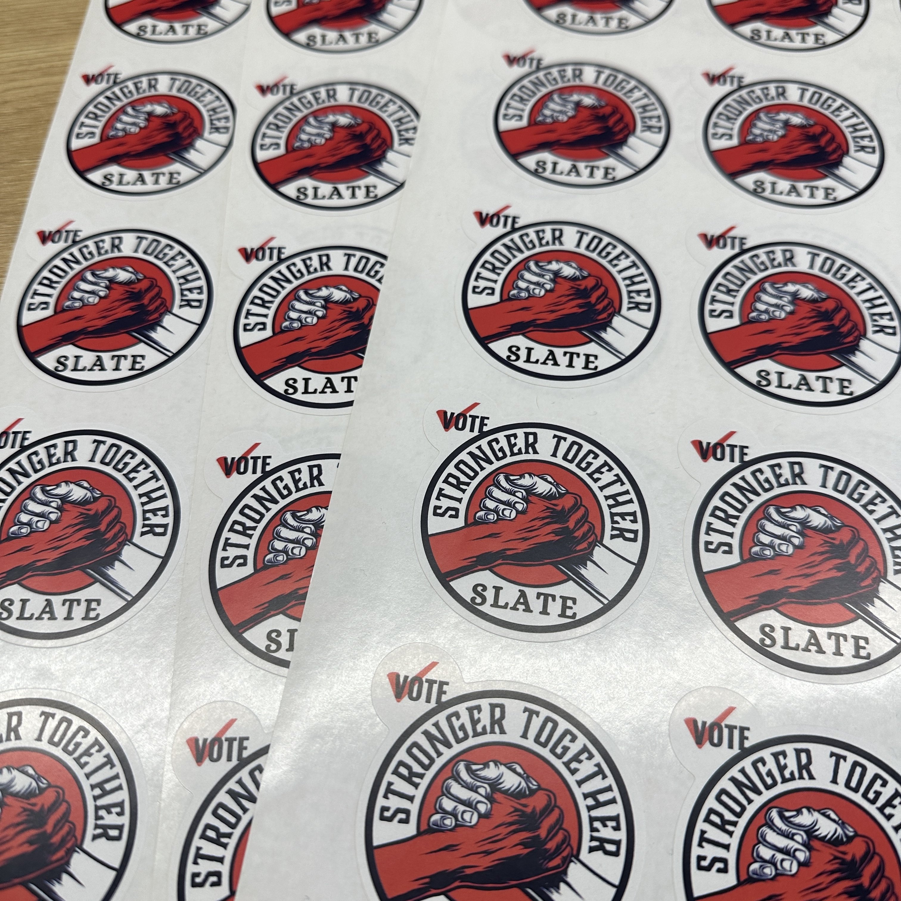 Custom Printed Plastic Waterproof Synthetic Paper Adhesive Vinyl PVC Round Circle Logo Sticker