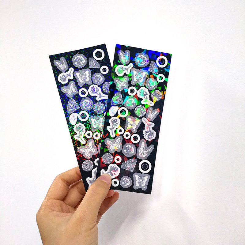 Kawaii stationery custom personalized transparent sparkle sticker sheets