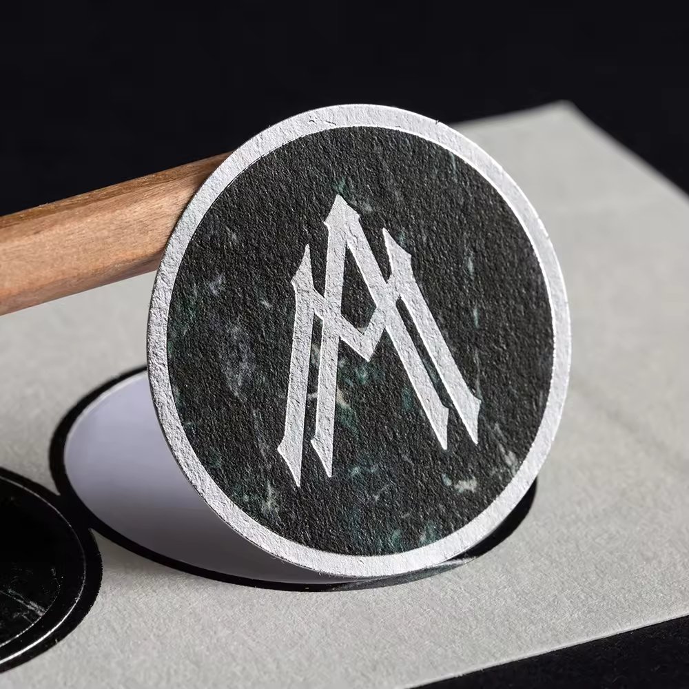 Custom logo matte 3D embossed stickers gold foil luxury candle perfume sealing labels
