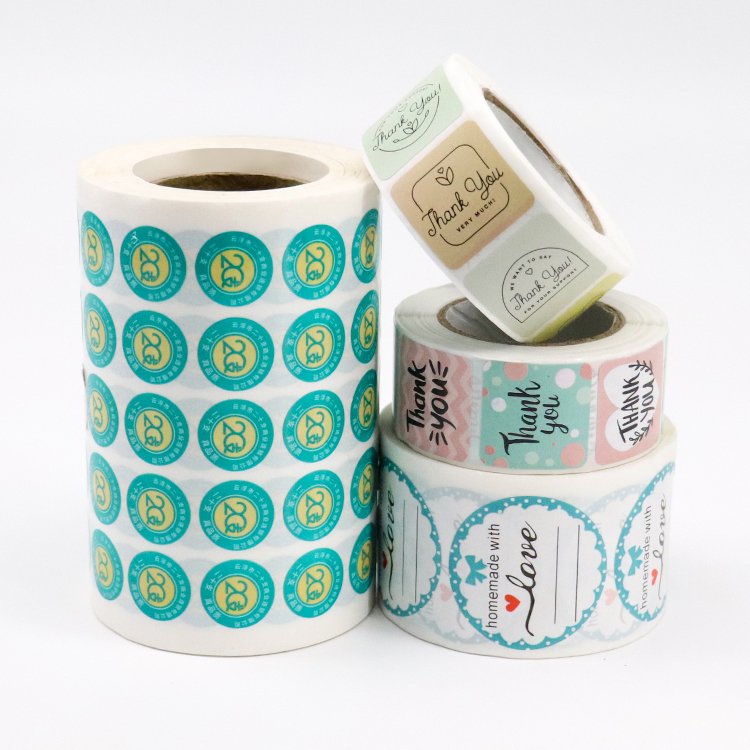 Wholesale Recyclable Custom stickers 100pcs Printed Thank You Stickers For Small Business