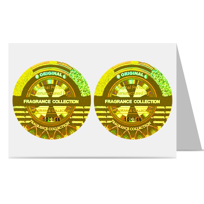 Custom Waterproof European Cup Laser Holographic Pattern Stickers Stamping Foil Hologram Paper Label