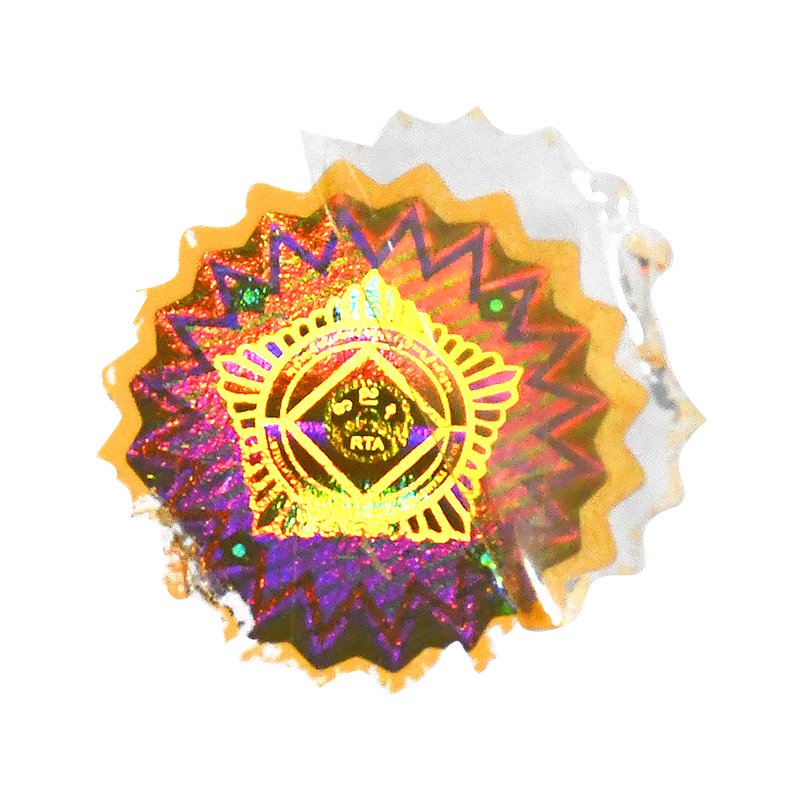 Custom Waterproof European Cup Laser Holographic Pattern Stickers Stamping Foil Hologram Paper Label