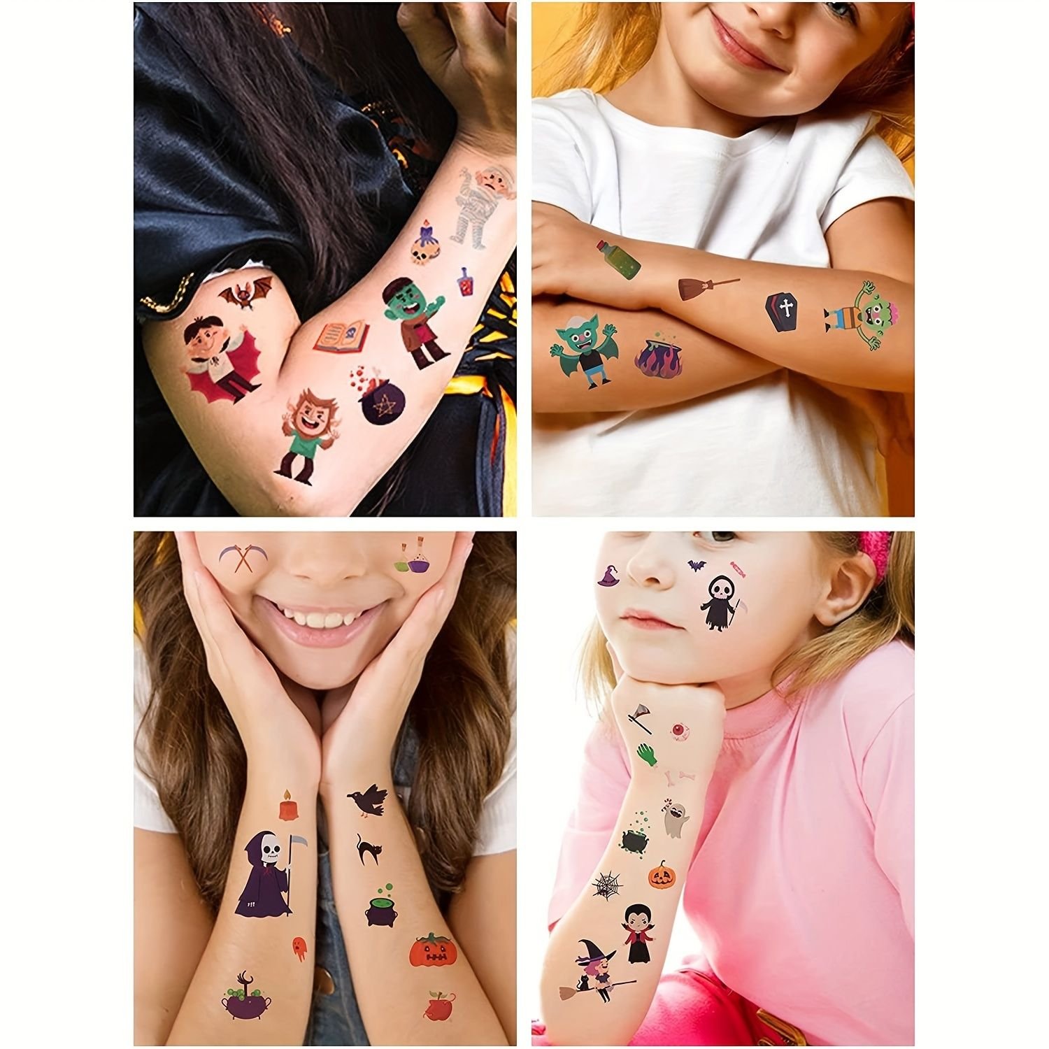 Princess Party Gifts Kids Tattoo stickers, Princess Birthday party Supplies Removable Skin Safe Princess Character Tattoo