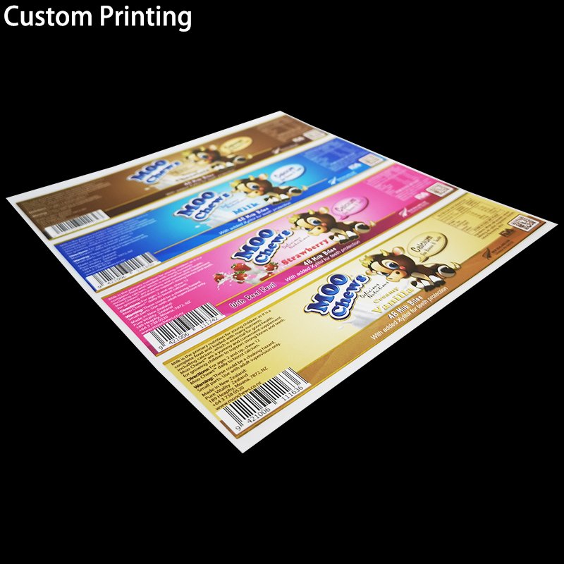 Custom Printing PVC Vinyl Transparent Paper Nail Led Mobile Phone Flashing Name Logo Brand Adhesive packaging Label Sticker Roll