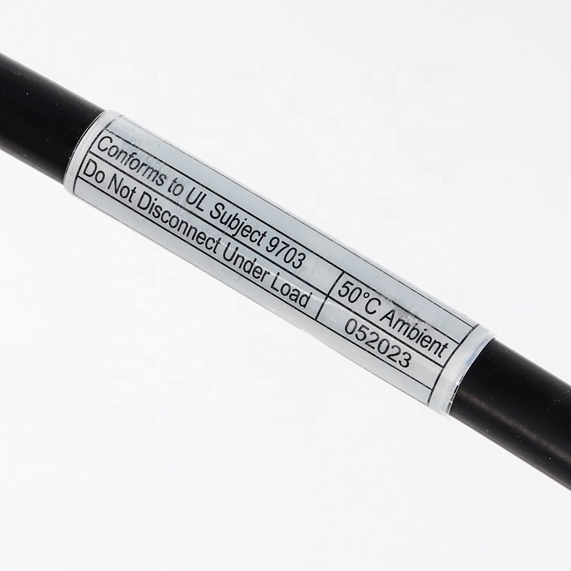 High quality custom printed waterproof and sun resistant photovoltaic wire label sticker roll Line sticker label