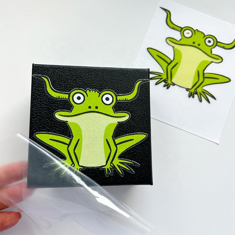 New Design Popular Custom Printing Self Adhesive 3D Logo UV Transfer DTF Stickers Waterproof Decoration Transfer Stickers