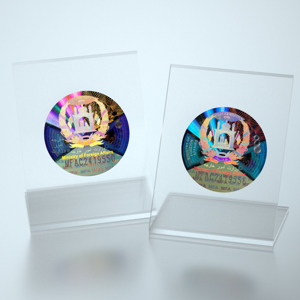 Custom Make Holographic Sticker Label Security Custom Hologram Sticker Label 3D Hologram Sticker