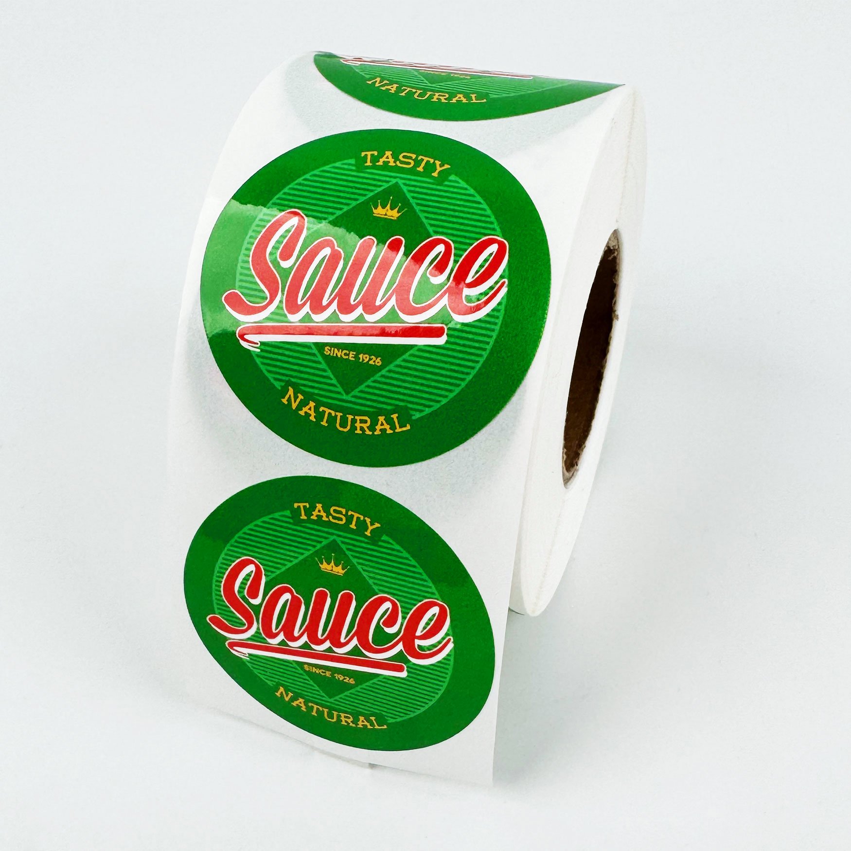 Custom Sticker Roll Waterproof Adhesive Vinyl Brand Logo Sealing Round Business Logo Sticker Food Packaging labels