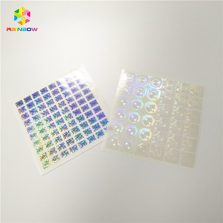 Anti counterfeiting security printing custom 3d authenticity hologram seal sticker