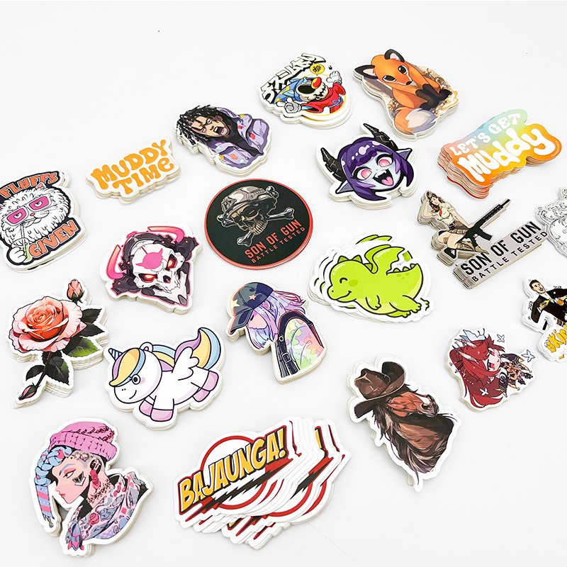 Personalized Decoration adhesive printing cartoon waterproof die cut car vinyl sticker custom logo stickers