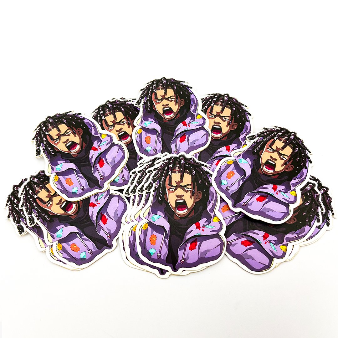 Personalized Decoration adhesive printing cartoon waterproof die cut car vinyl sticker custom logo stickers