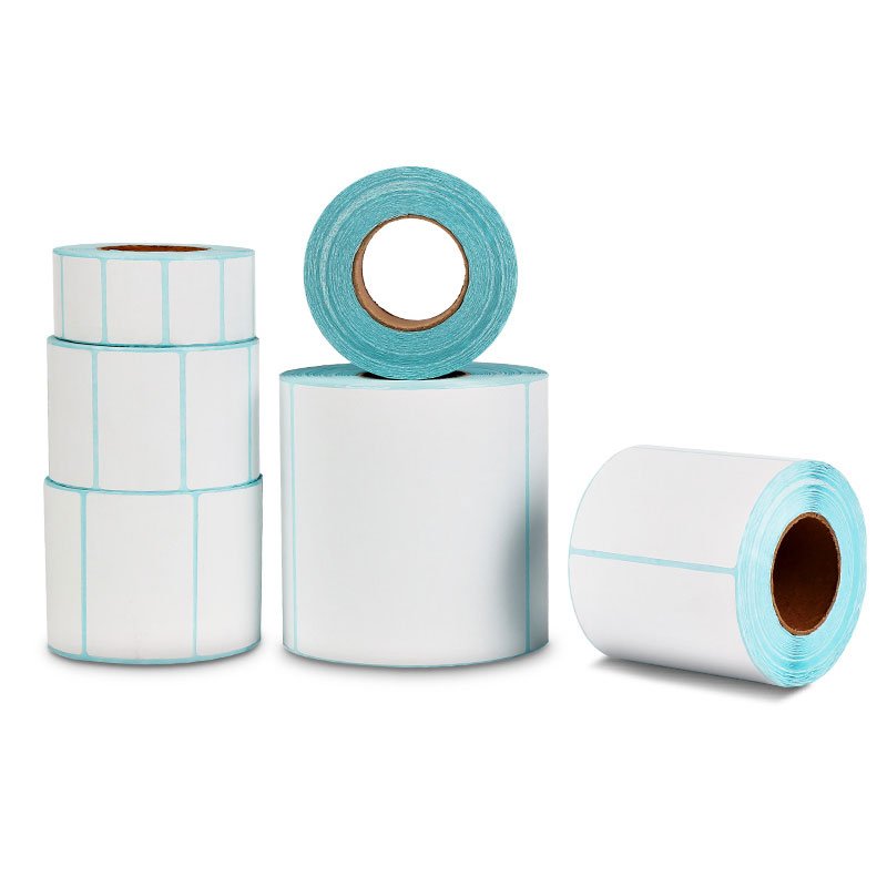 Tengen Free Samples 30*20mm/40*20mm/40*30mm Waterproof Adhesive Thermal Label Waybill Sticker Paper