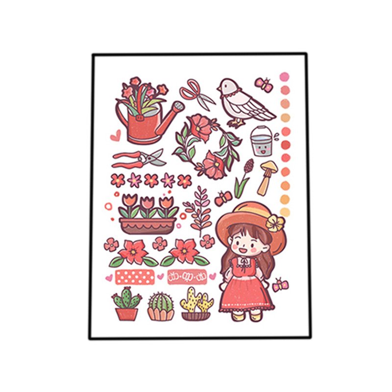 STICKERS PUNK 4 Pcs Kawaii Washi Stickers Cute Cartoon Diy Sticker Decal Pack For Journaling Scrapbooking Kids Diy Crafts 03990