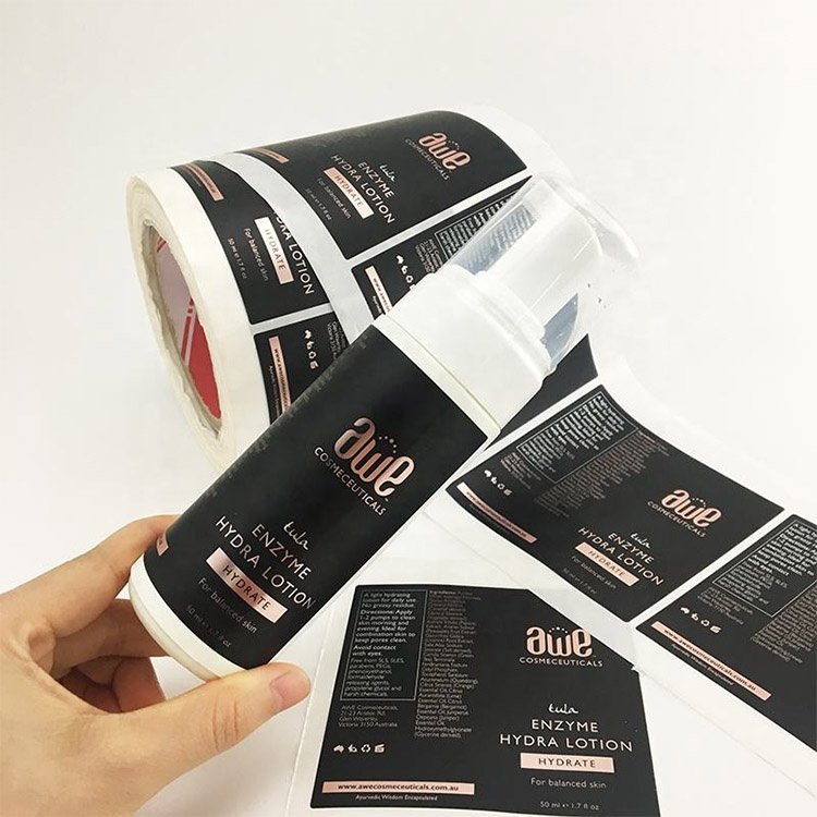 Best Sale Waterproof Logo Transparent Roll Sticker Vinyl Packaging Stickers Label