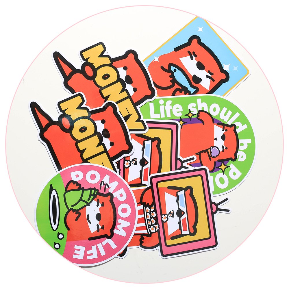 Custom Paper Vinyl PVC Die Cut Cartoon Stickers