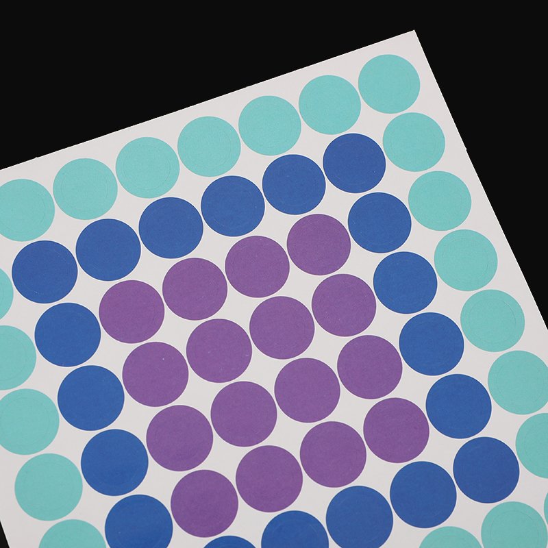 Simple Stylish Stickers Custom Self Adhesive Color Dot Circle Self-adhesive Label