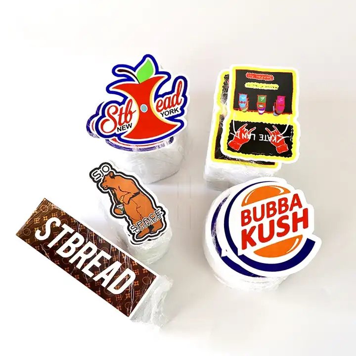 Making Adhesive Label Logo Design UV Proof Die Cut Sticker Printing Waterproof PVC Vinyl Custom Stickers
