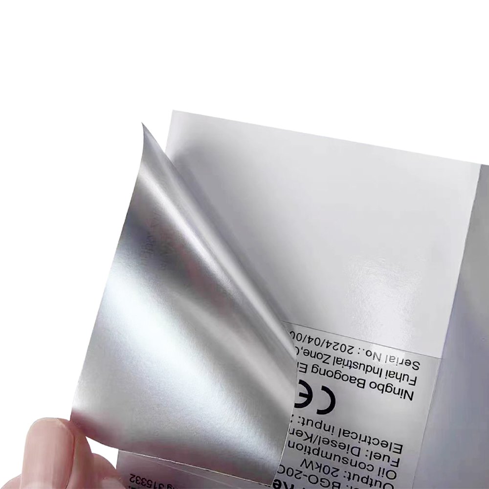 High Quality Waterproof Dumb Silver Adhesive Label Stickers With Printed Labels And Logo Stickers