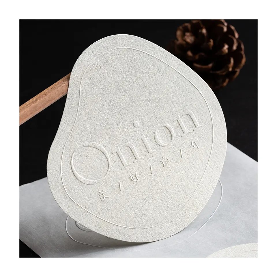 custom print sticker embossed label matte sticker bump sticker custom pure white steel logo production branding