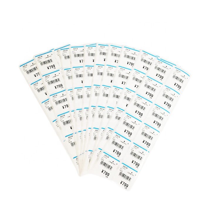 China sticker printing self adhesive glossy label price barcode sticker label sheet