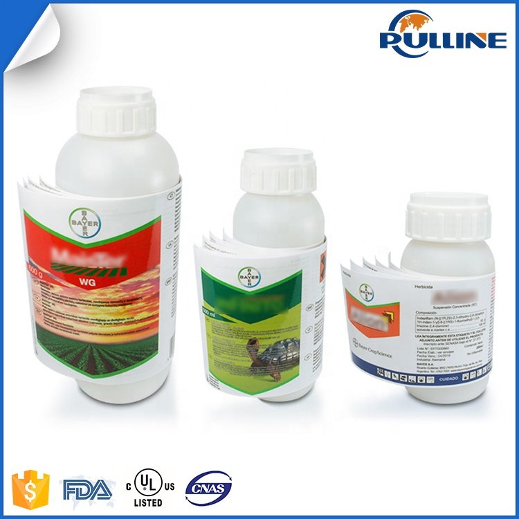 Factory price bottle instruction sticker customised logo brand waterproof sticker