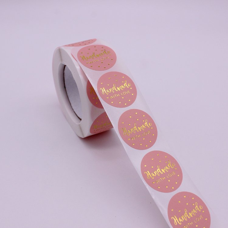 Vynal Rose Gold Vinyl PVC Print Thick Ice Cream Cup Paper Bopp Silver Met HS Code Own Logo Luxury Label Sticker In Plastic