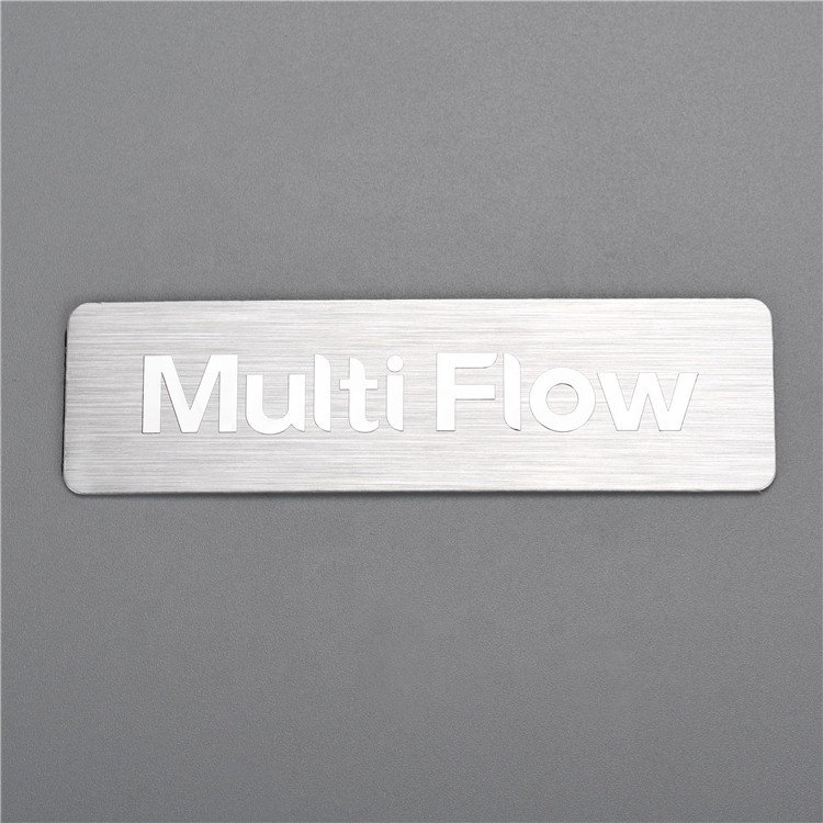 OEM Electroplating Embossed Custom Tag Nickel Logo Metal Label Sticker