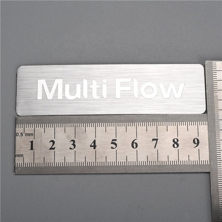 OEM Electroplating Embossed Custom Tag Nickel Logo Metal Label Sticker