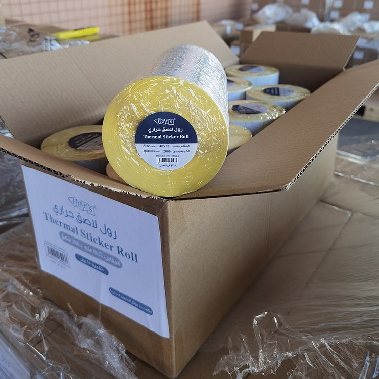 Hihg Quality Heat Transfer Thermal Barcode Labels Direct Thermal Sticker Paper Roll