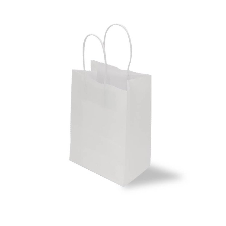 White Handle Paper Bag