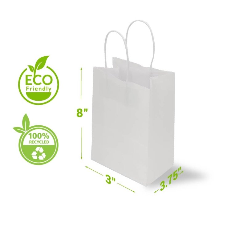 White Handle Paper Bag