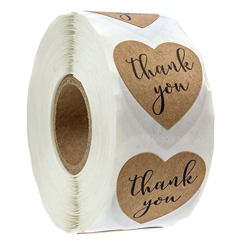 Kraft paper sealing sticker for glass bottle