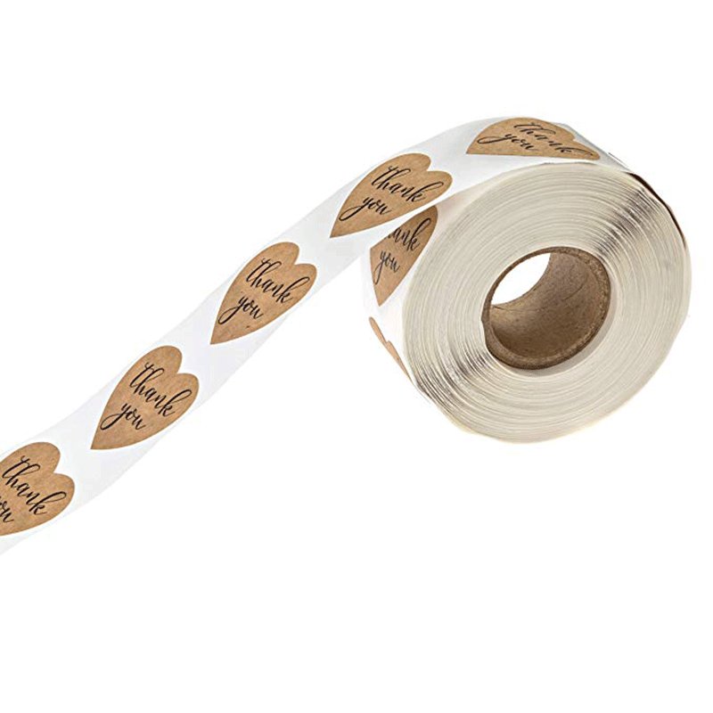 Kraft paper sealing sticker for glass bottle