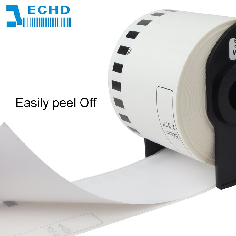 Compatible Label Rolls Dk22205 Dk2205 For Borther Ql Printers 62mmx30.48m