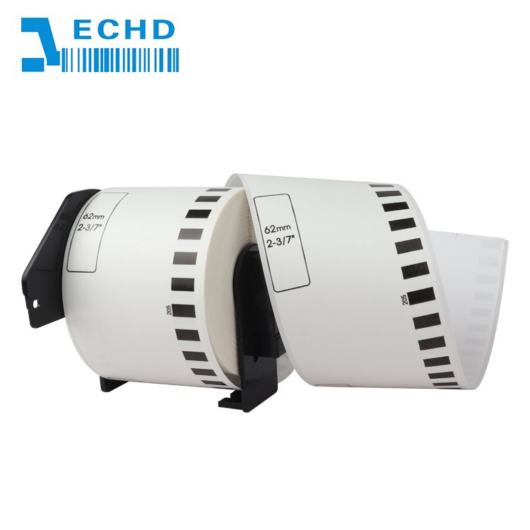 Compatible Label Rolls Dk22205 Dk2205 For Borther Ql Printers 62mmx30.48m