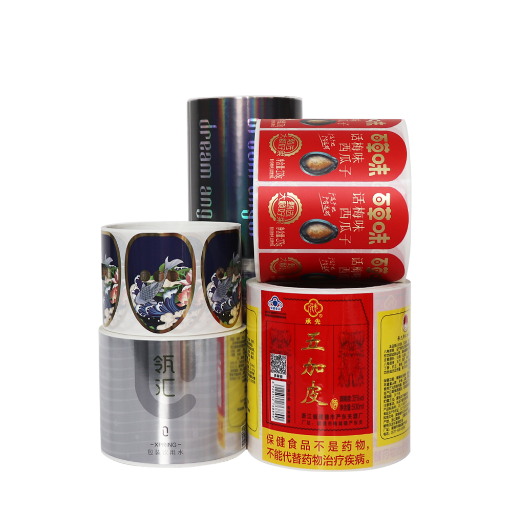 high quality auto labellingfood grade labels Nut sticker food label finish roll sticker strong adhesive label food sticker