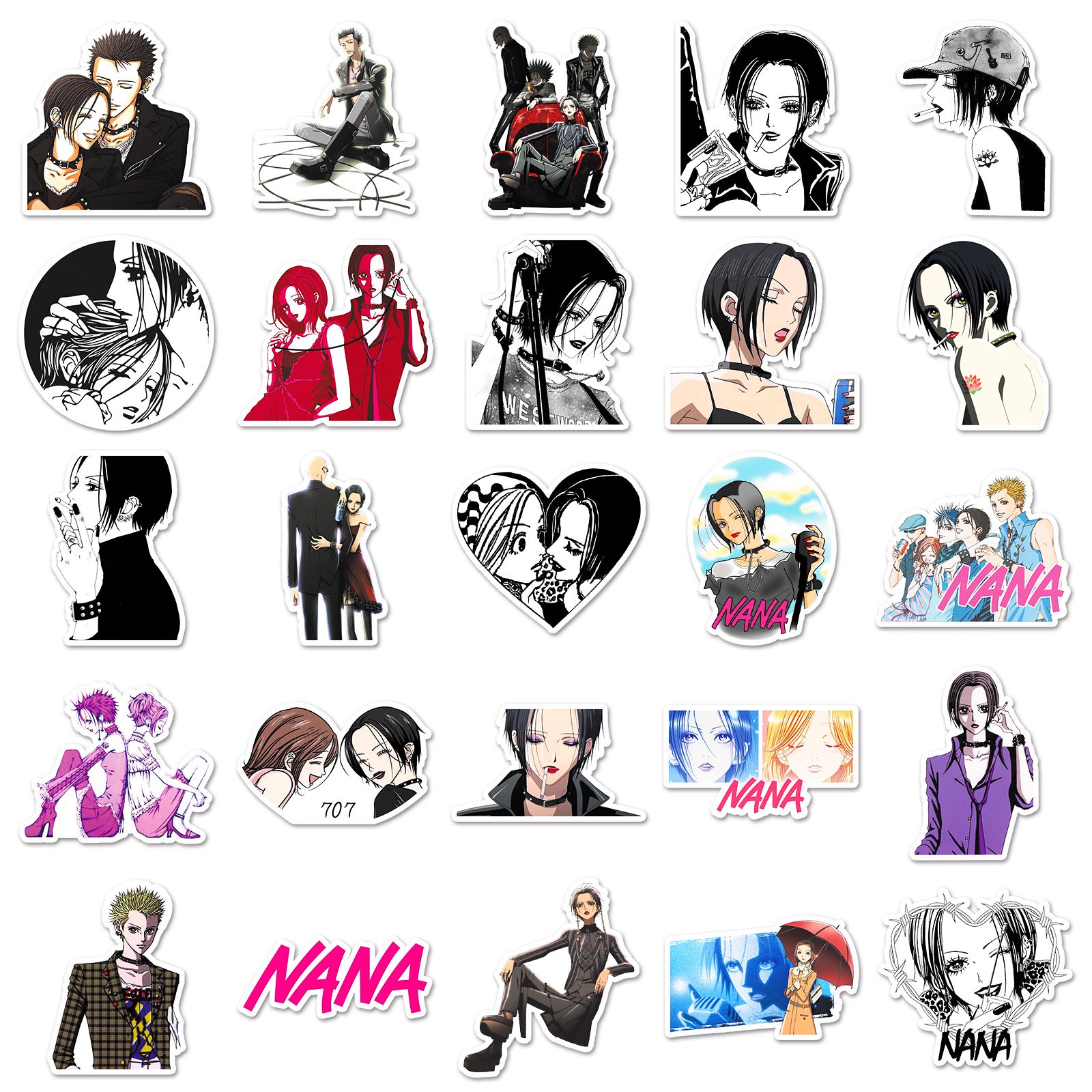 50PCS Japanese Anime Osaki Komatsu manga Nana sticker