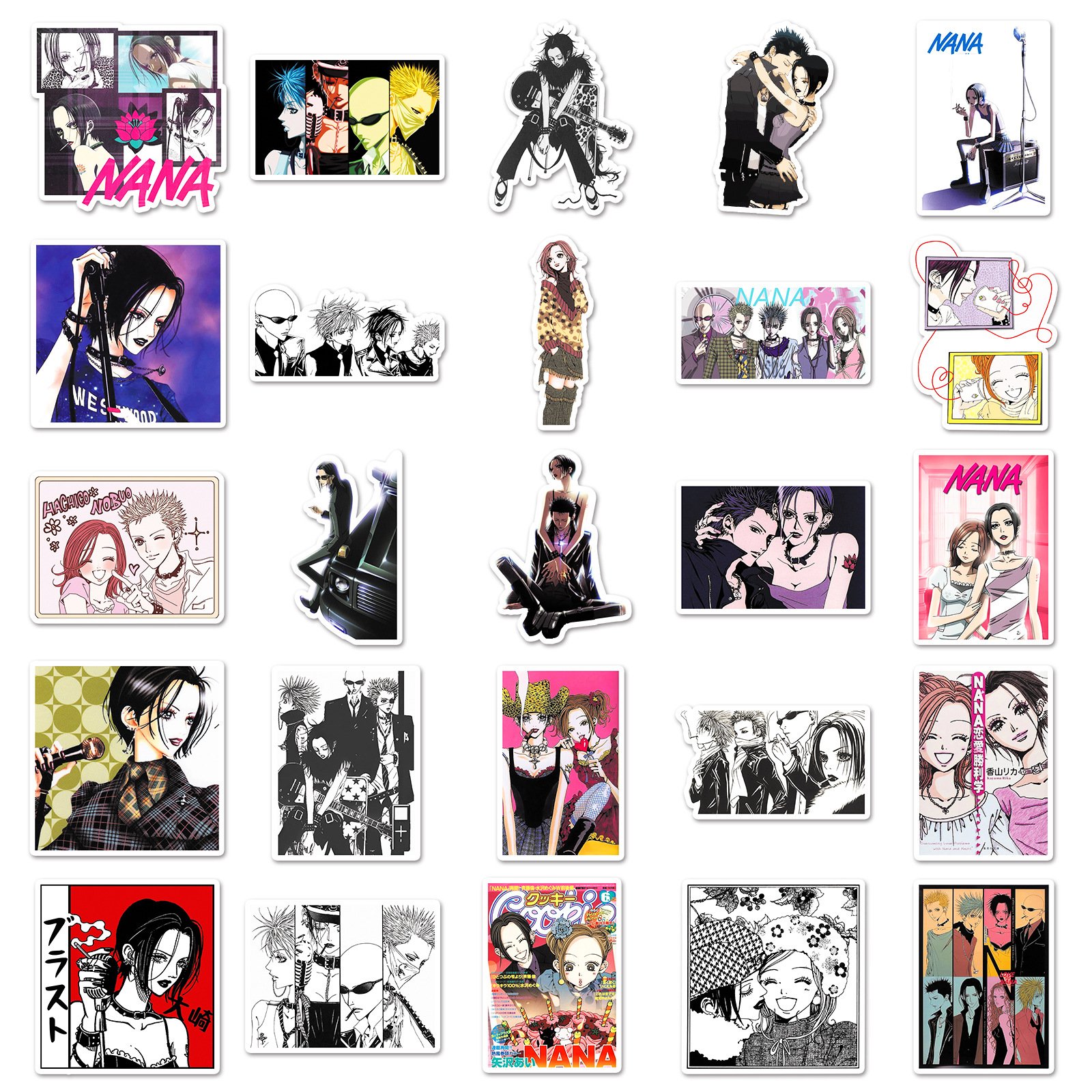 50PCS Japanese Anime Osaki Komatsu manga Nana sticker