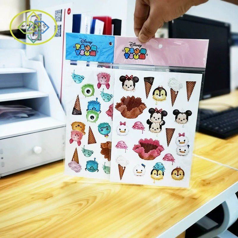 Custom printing hot stamping gold foil vinyl sticker self adhesive Waterproof Vinyl Sticker Sheet