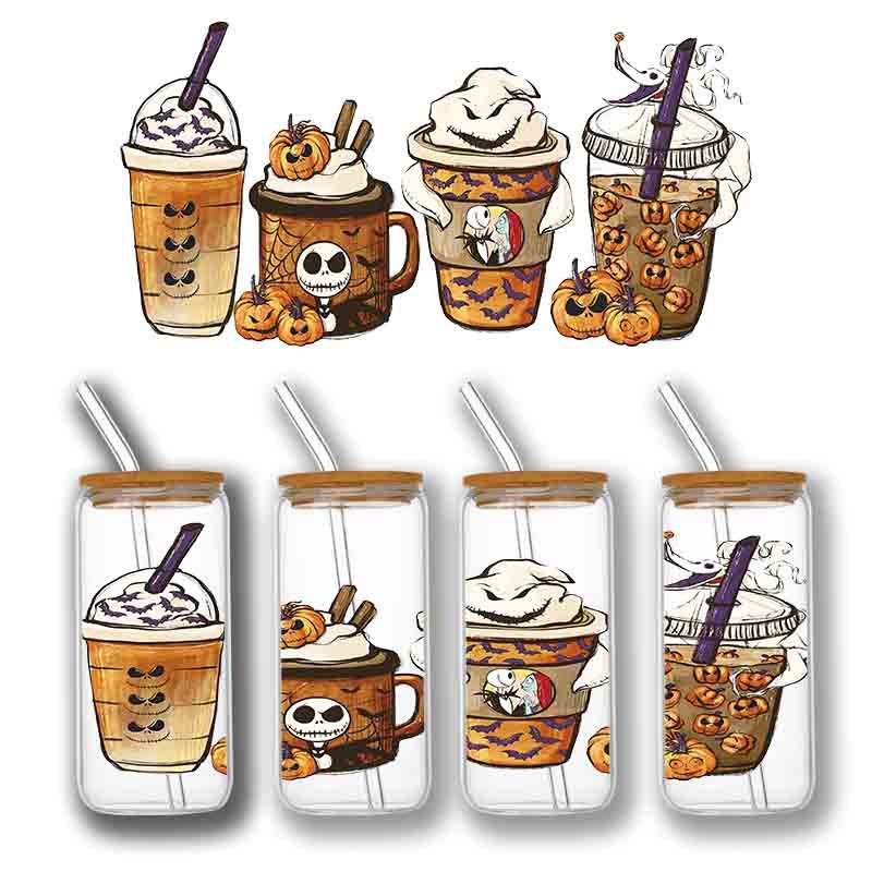 Wholesale 3D Transfer Labels Stickers 10oz 12oz 16 OZ uvdtf cup wraps Transfers Cup Wraps heat transfer