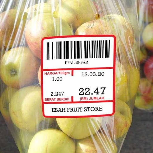 Xinruizhi Factory Direct thermal 40mm width x 46mm length weighing scale label thermal sticker 40x30mm adhesive paper roll