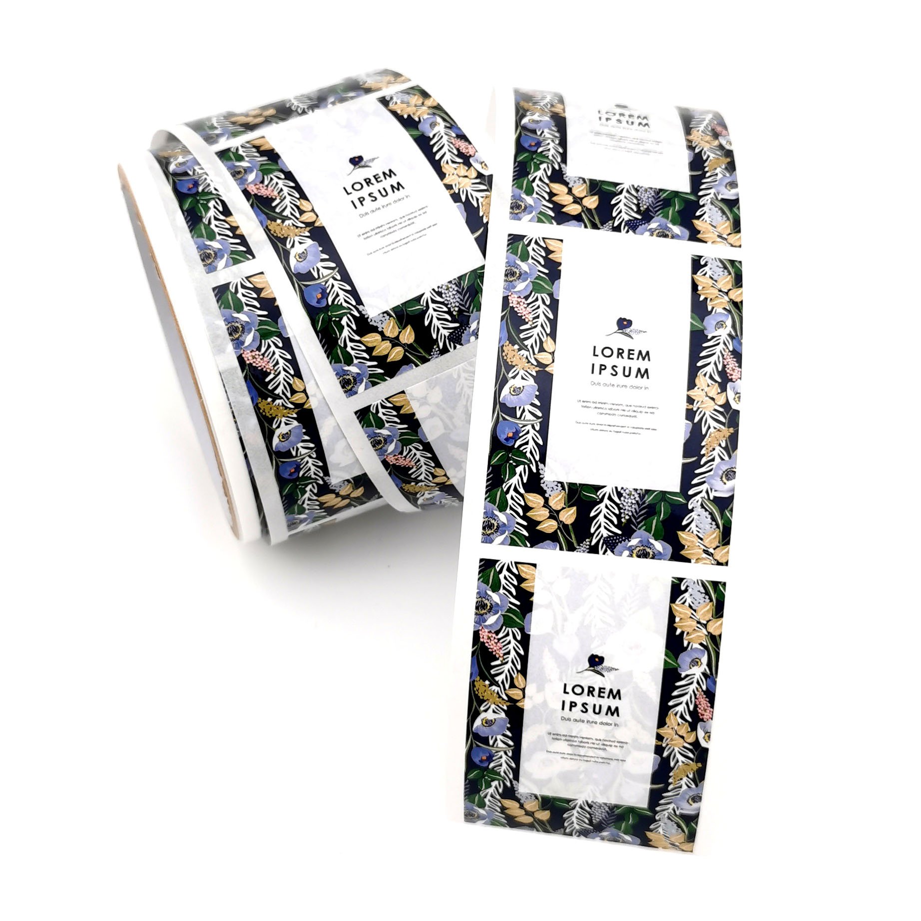 custom adhesive waterproof packaging cosmetic personalised round roll printed logo bottle labels stickers