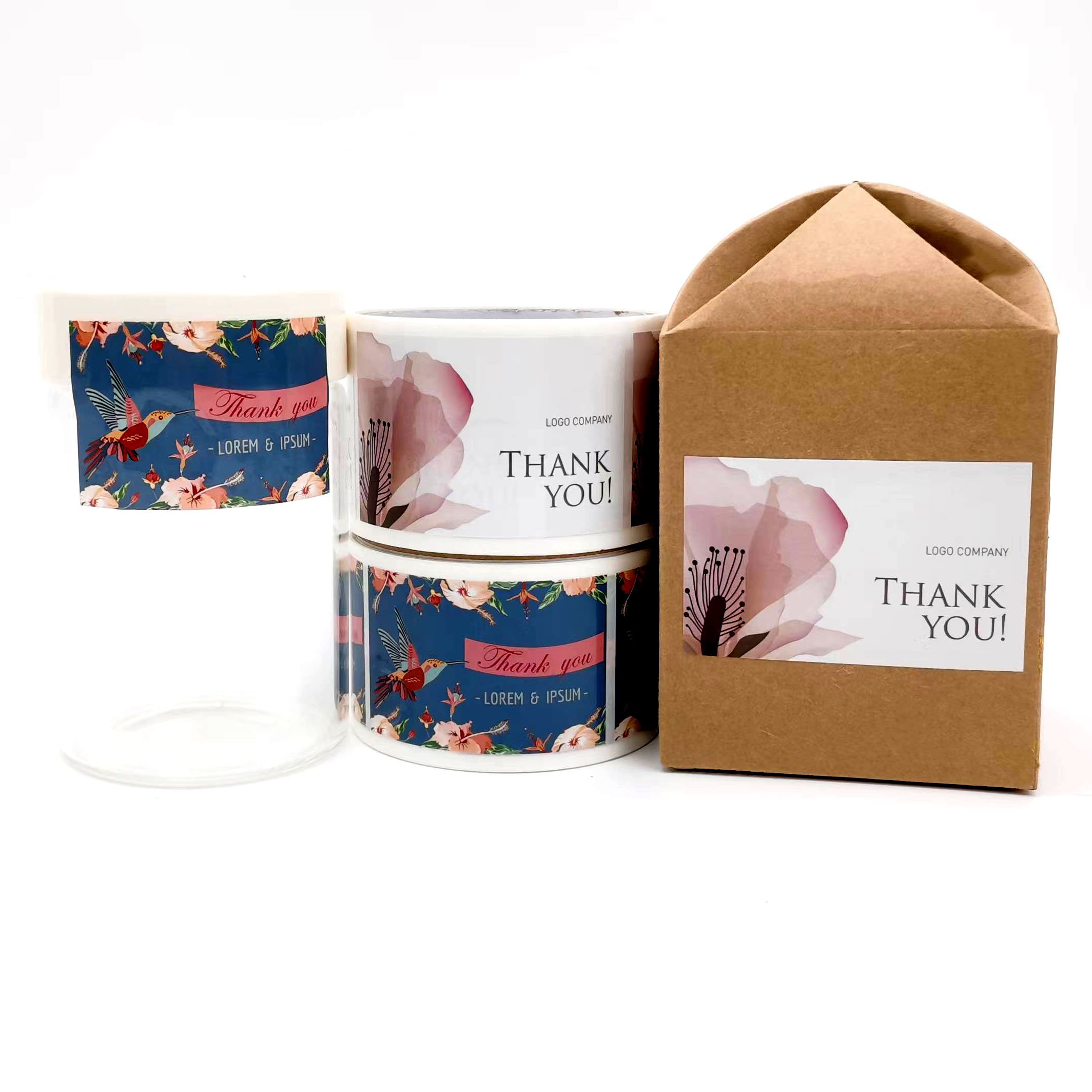 custom adhesive waterproof packaging cosmetic personalised round roll printed logo bottle labels stickers