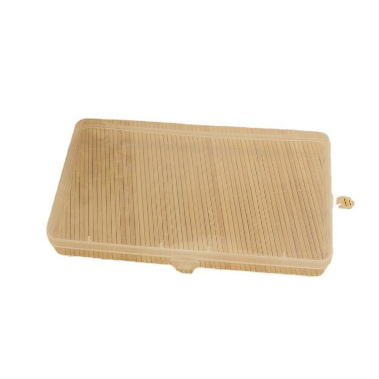 D301 rectangular PP empty box transparent pearl jewelry Sticker storage Plastic packaging