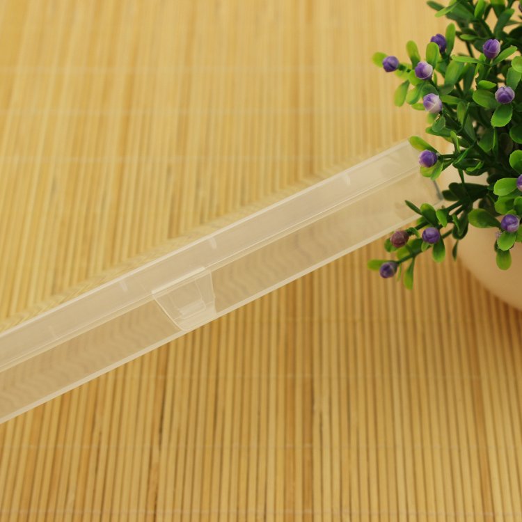 D301 rectangular PP empty box transparent pearl jewelry Sticker storage Plastic packaging