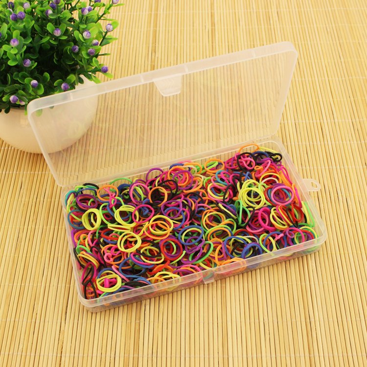 D301 rectangular PP empty box transparent pearl jewelry Sticker storage Plastic packaging