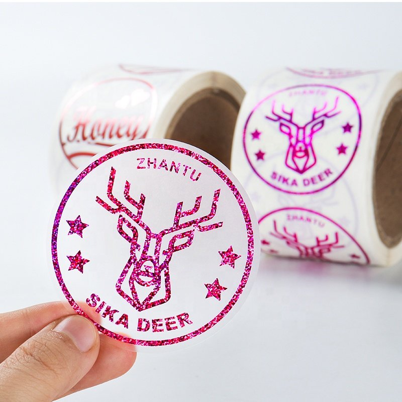 Custom printing self-adhesive label stickers sheet waterproof vinyl logo stickers roll decal stickers maker