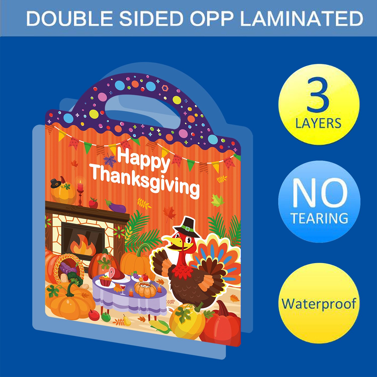 Cross-border new children's sticker book Autumn Farm Harvest diy stickers can be repeated Thanksgiving sticker books