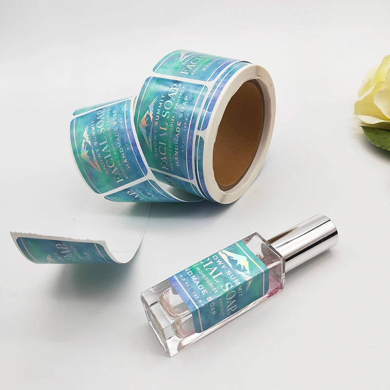 Factory Customization Luxury Vinyl Gold Foil Stamping Cosmetic Logo Label Waterproof Adhesive Perfume Bottle Labels Stickers